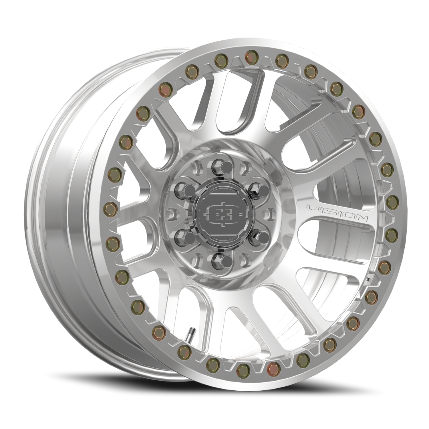 18x9 Vision 111 Nemesis Polished Wheel 6x5.5 Bolt Pattern -12mm Offset