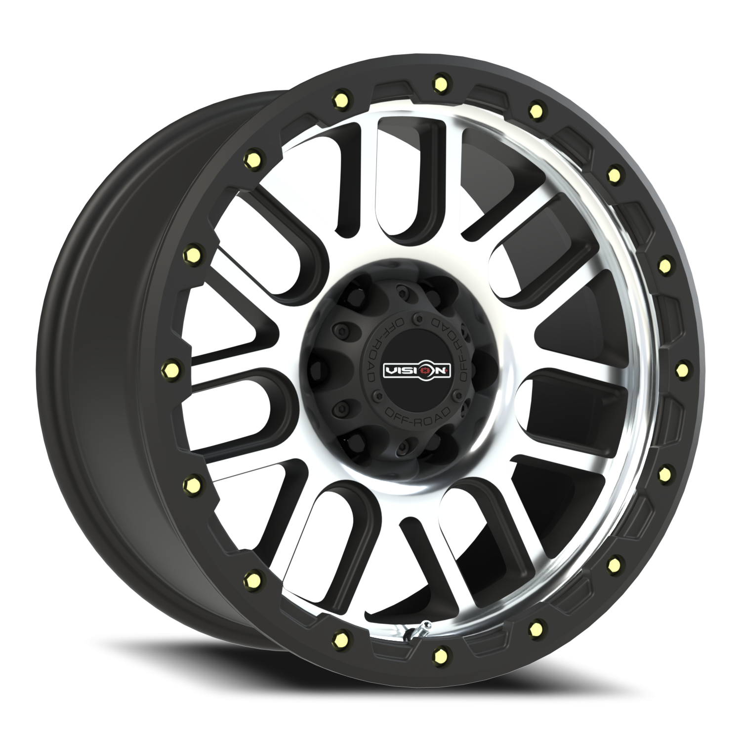 18x9 Vision 111 Nemesis Matte Black Machined Face Wheel 6x5.5 Bolt Pattern 18mm Offset