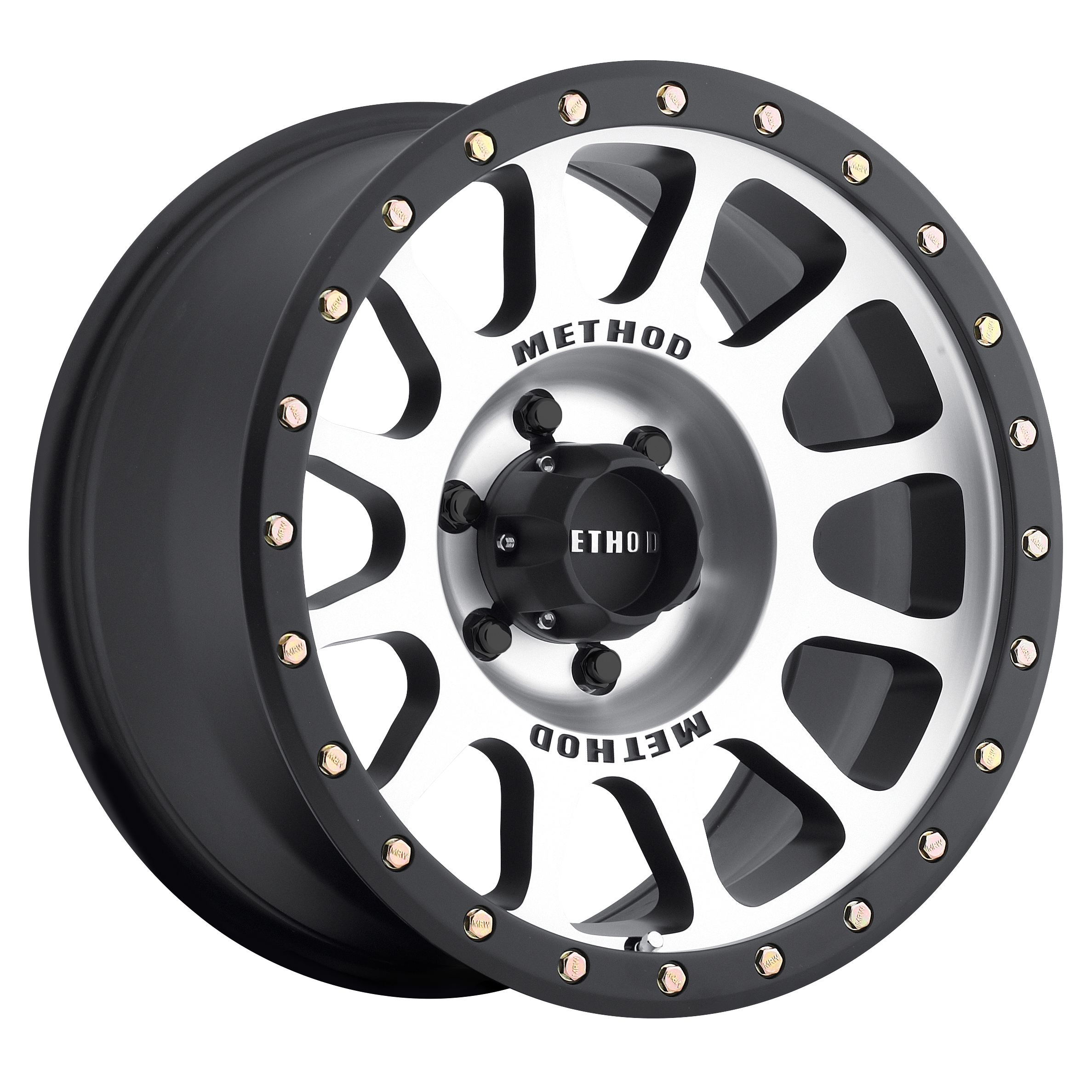 17x8 5 method race wheels mr305 nv machined with black wheel 6x5.5 bolt pattern 0mm offset