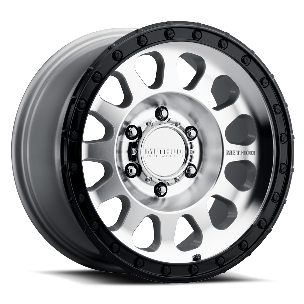 17x8 5 method race wheels mr315 machined with black wheel 6x5.5 bolt pattern 0mm offset