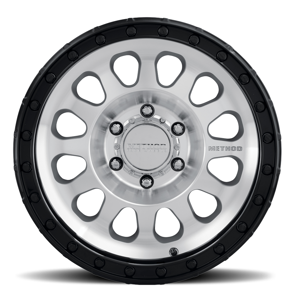 17x8 5 method race wheels mr315 machined with black wheel 6x5.5 bolt pattern 0mm offset