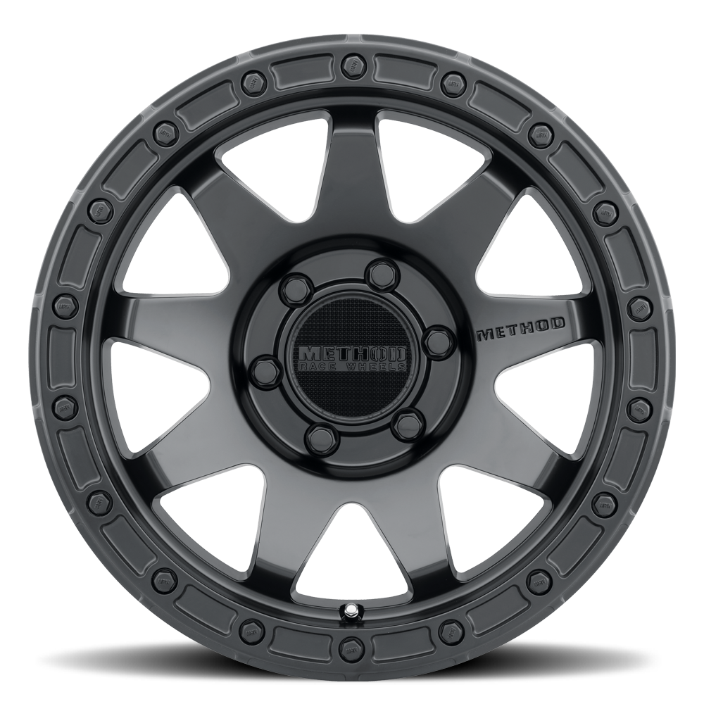 17x8 5 method race wheels mr317 black wheel 6x5.5 bolt pattern 0mm offset