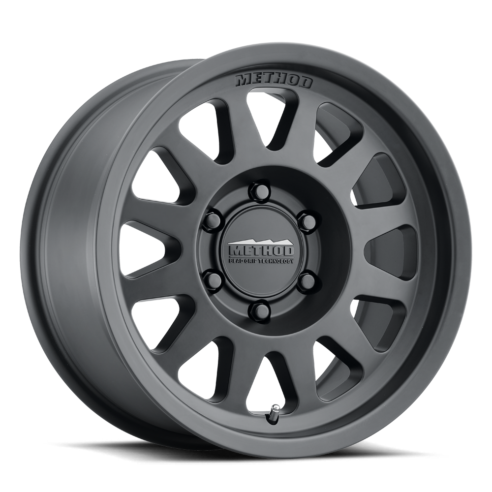 17x8 5 method race wheels mr704 bead grip black wheel 6x5.5 bolt pattern 0mm offset