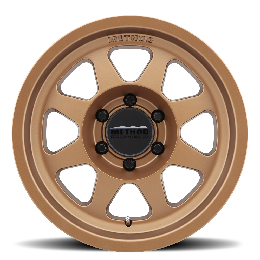 17x9 method race wheels mr701 bead grip bronze wheel 6x5.5 bolt pattern 12mm offset