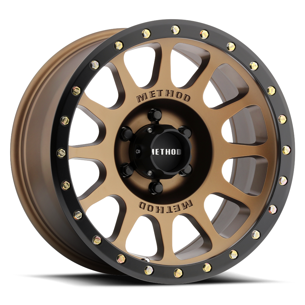 18x9 method race wheels mr305 nv bronze wheel 6x5.5 bolt pattern 0mm offset