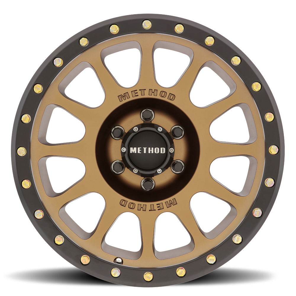 18x9 method race wheels mr305 nv bronze wheel 6x5.5 bolt pattern 0mm offset