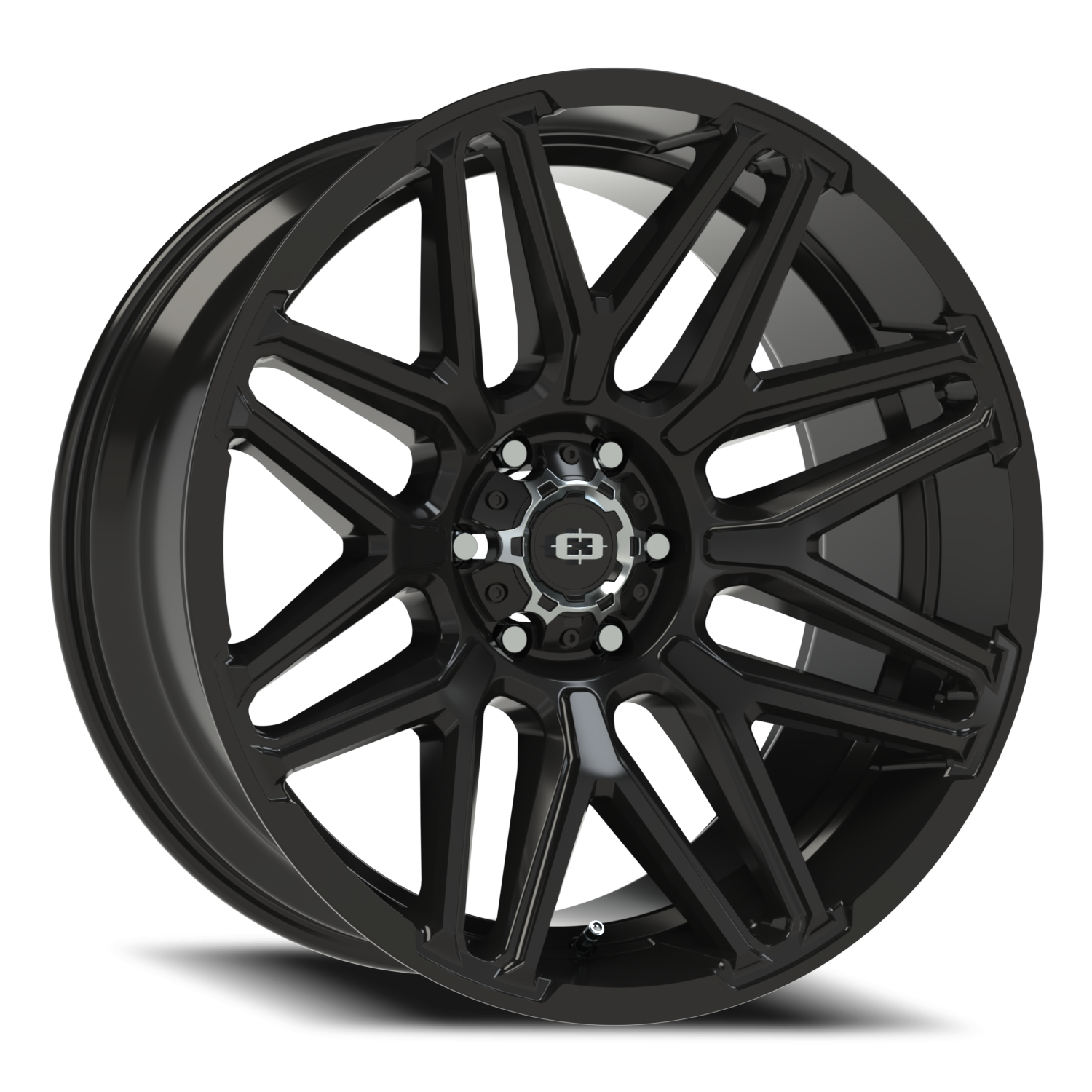 22x10 Vision 305 Rekluse Gloss Black Wheel 6x5.5 Bolt Pattern -19mm Offset