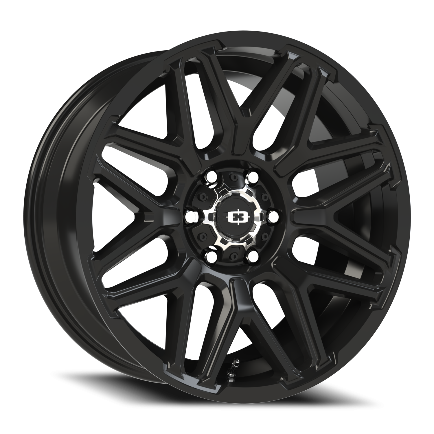 20x9 Vision 305 Rekluse Gloss Black Wheel 6x5.5 Bolt Pattern -12mm Offset