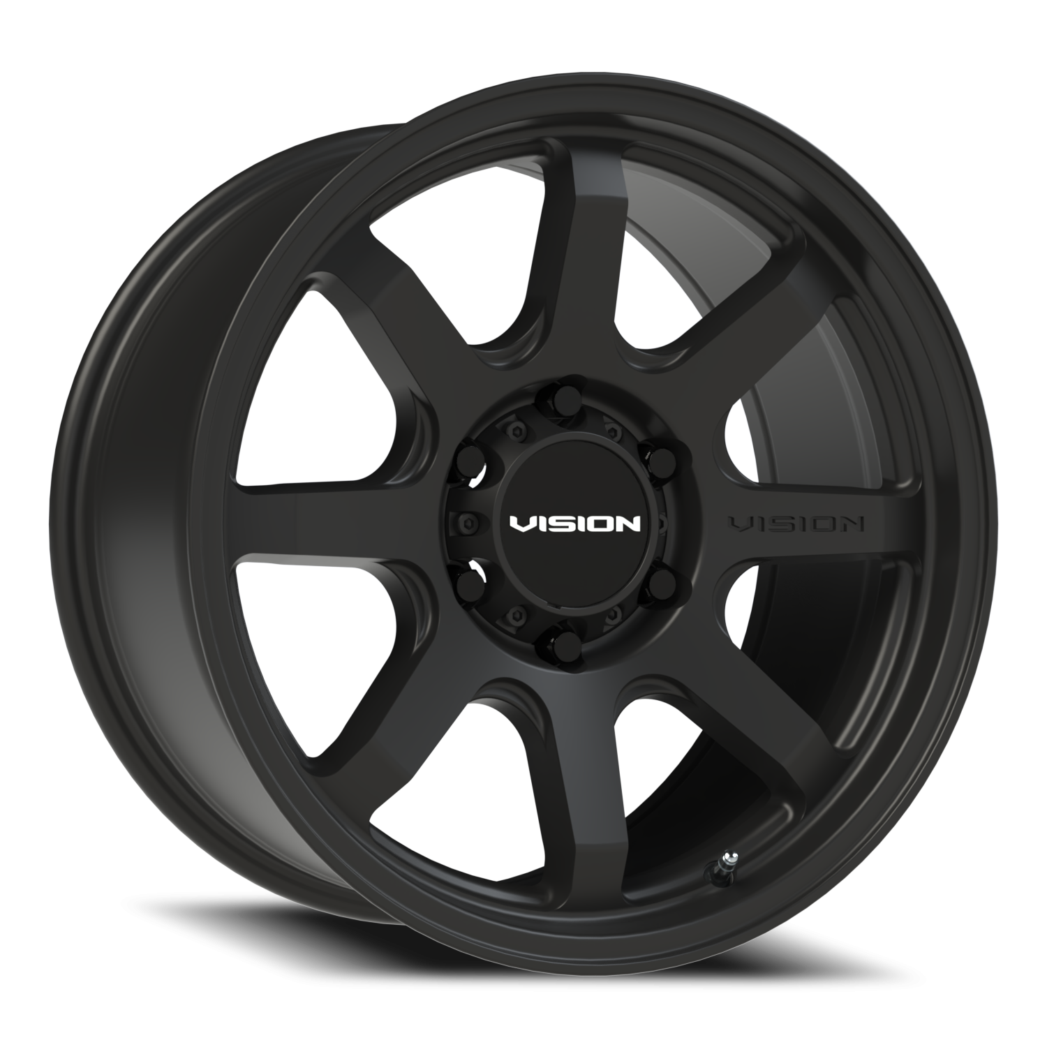 18x9 Vision 351 Flow Satin Black Wheel 6x5.5 Bolt Pattern 18mm Offset
