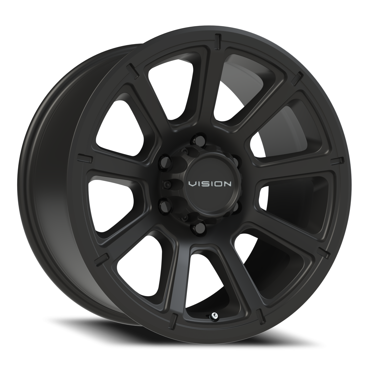 18x9 Vision 353 Turbine Matte Black Wheel 6x5.5 Bolt Pattern 18mm Offset