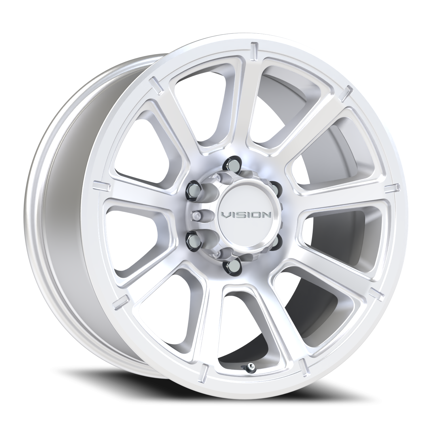 18x9 Vision 353 Turbine Winter Paint-Silver( Salt Resistant) Wheel 6x5.5 Bolt Pattern 18mm Offset