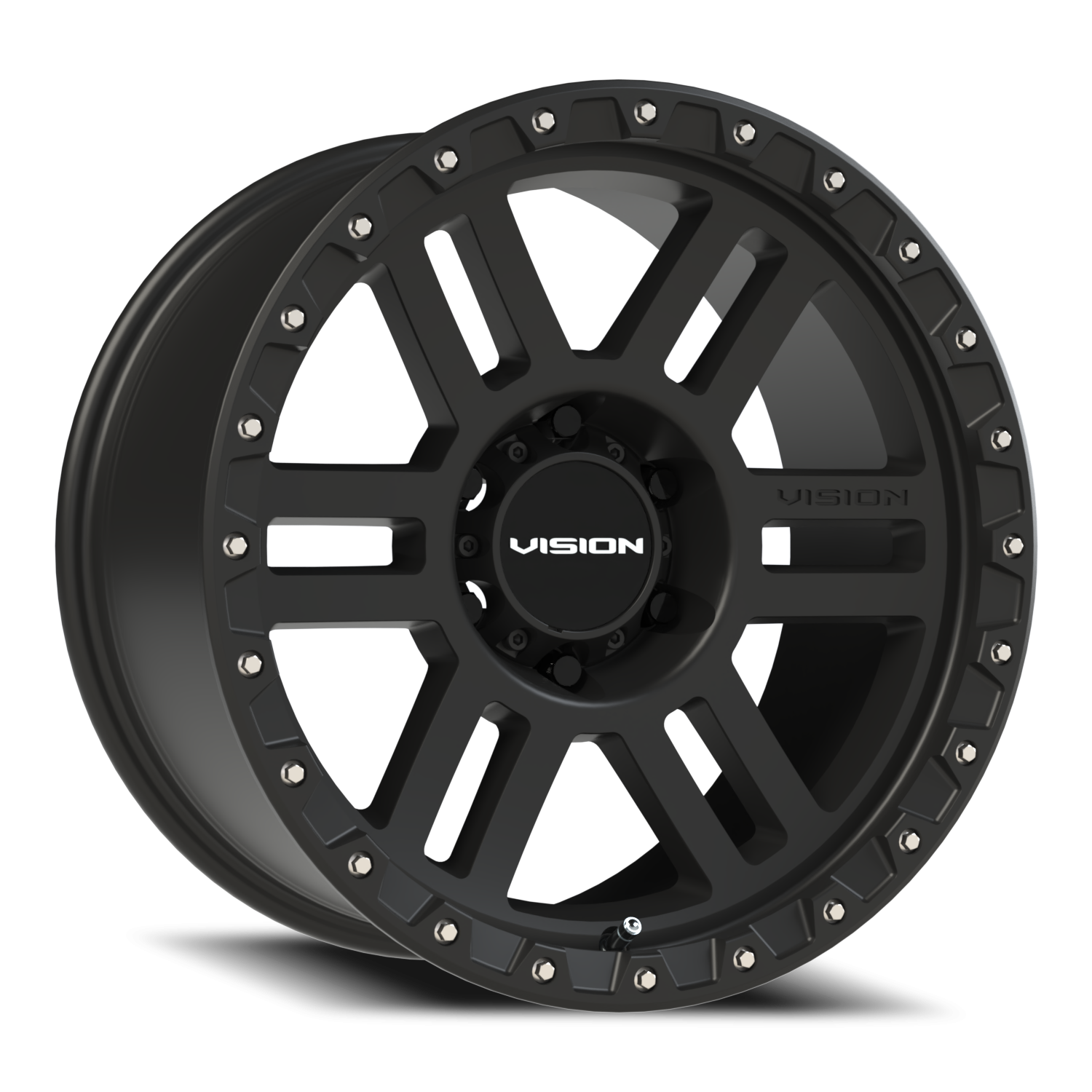 18x9 Vision 354 Manx 2 Satin Black Wheel 6x5.5 Bolt Pattern -12mm Offset