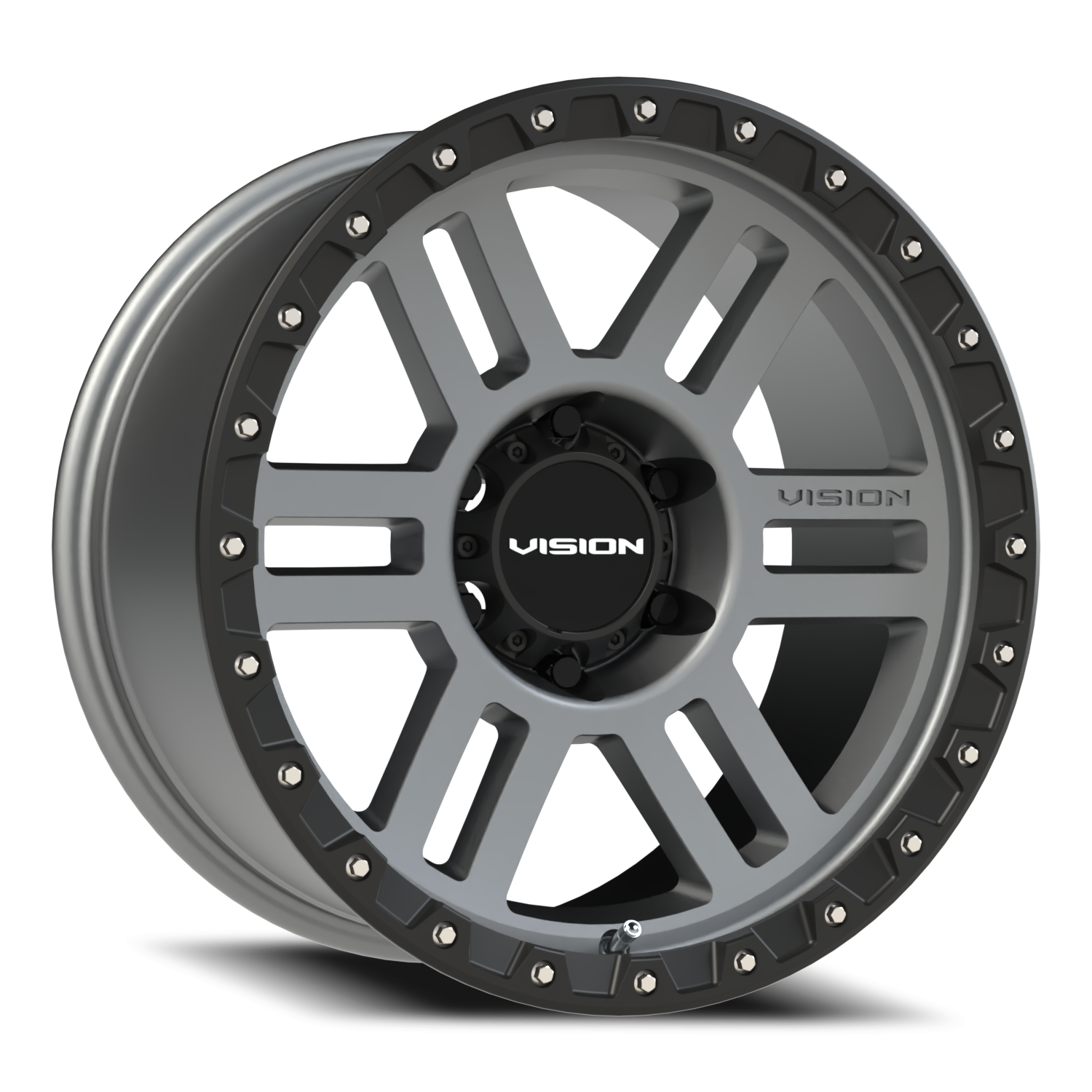 18x9 Vision 354 Manx 2 Satin Grey Wheel 6x5.5 Bolt Pattern -12mm Offset