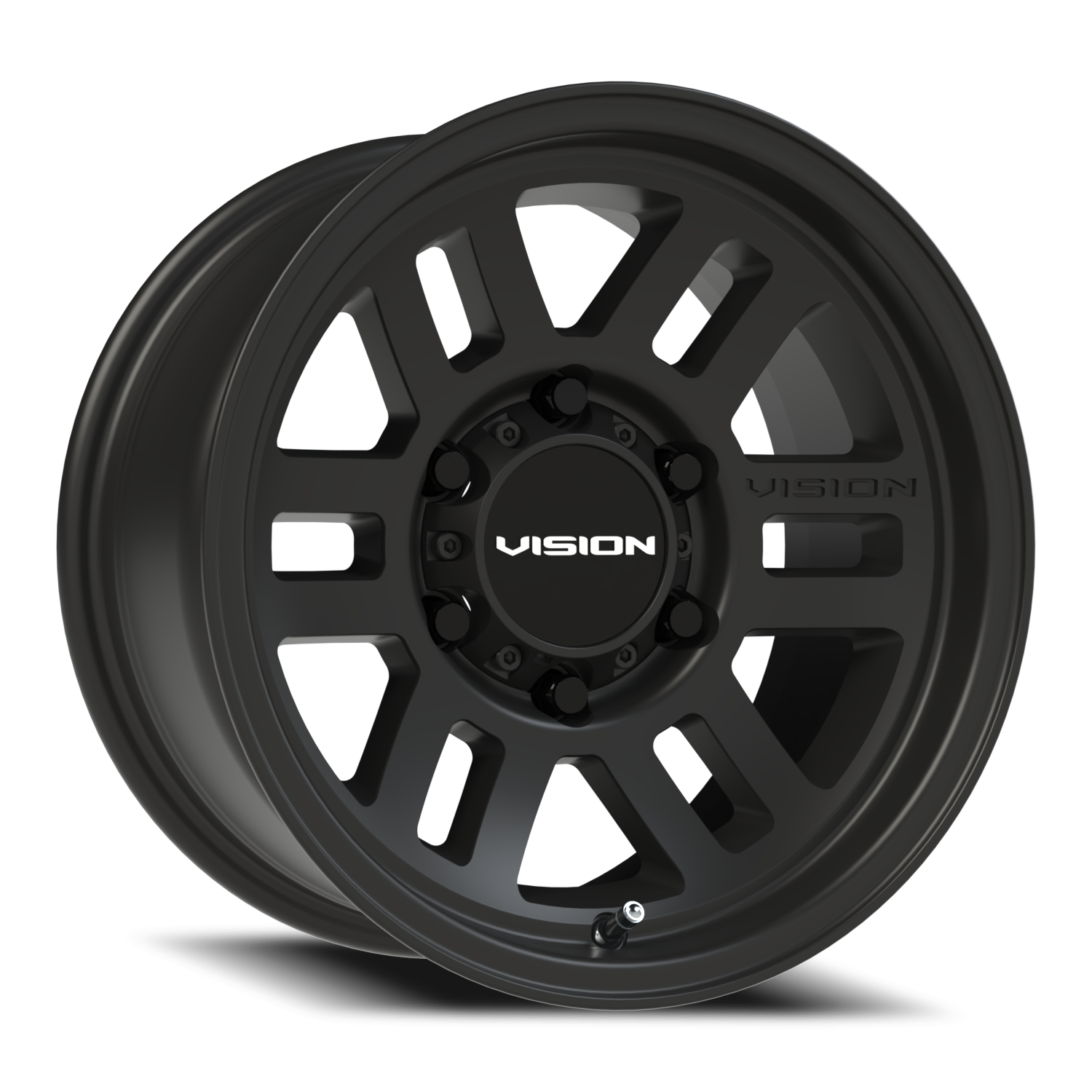 15x7.5 Vision 355 Overland Satin Black Wheel 6x5.5 Bolt Pattern -12mm Offset