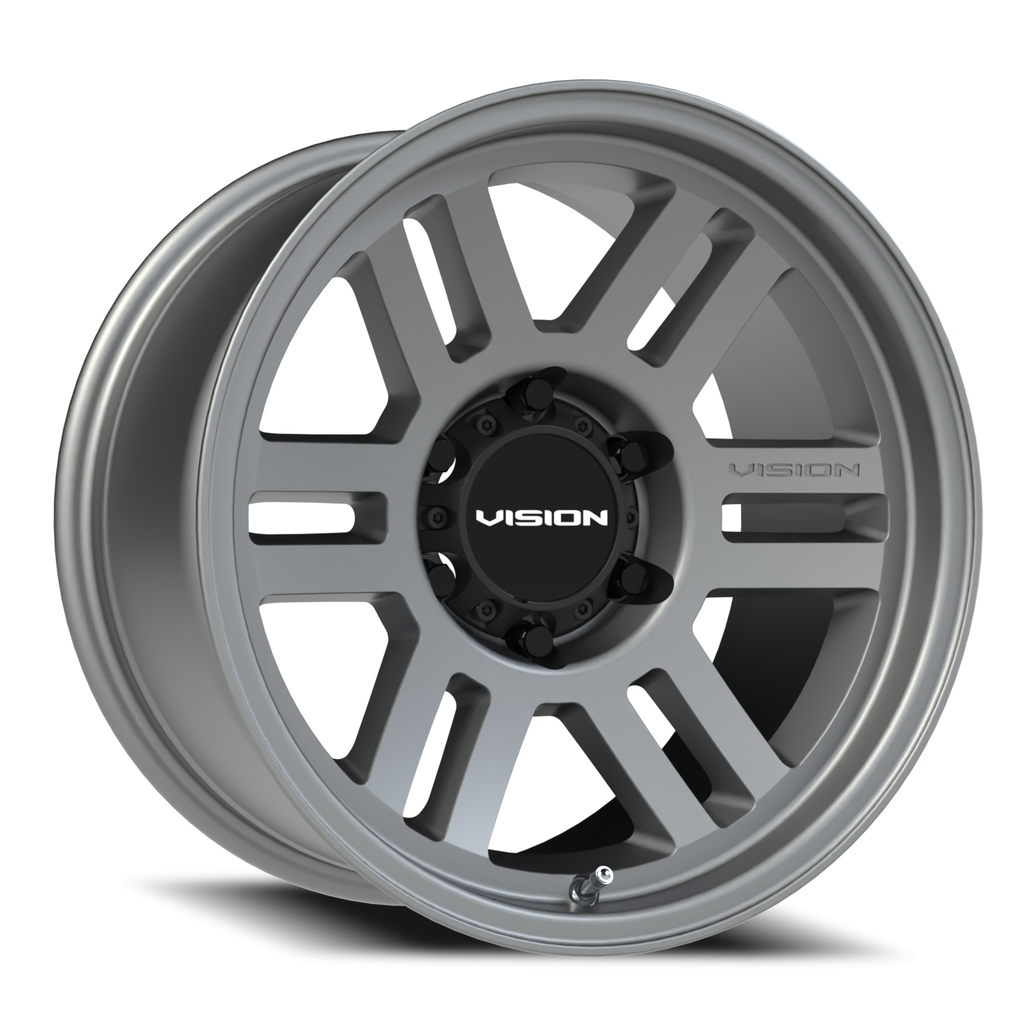 17x9 Vision 355 Overland Satin Grey Wheel 6x5.5 Bolt Pattern -12mm Offset