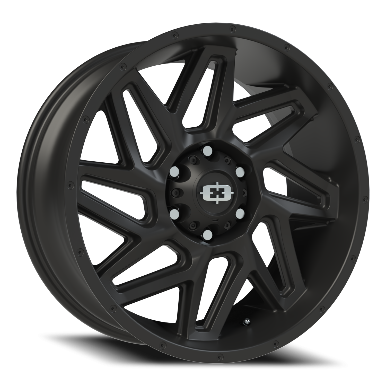 20x9 Vision 361 Spyder Satin Black Wheel 6x5.5 Bolt Pattern 0mm Offset