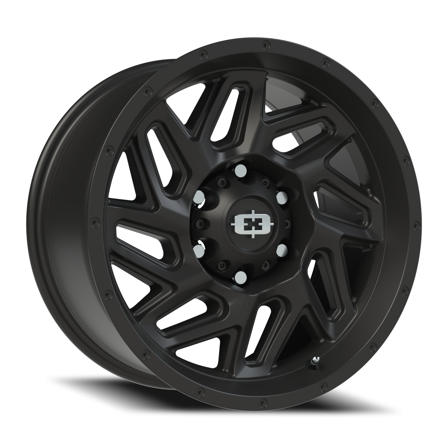 17x9 Vision 361 Spyder Satin Black Wheel 6x5.5 Bolt Pattern 12mm Offset
