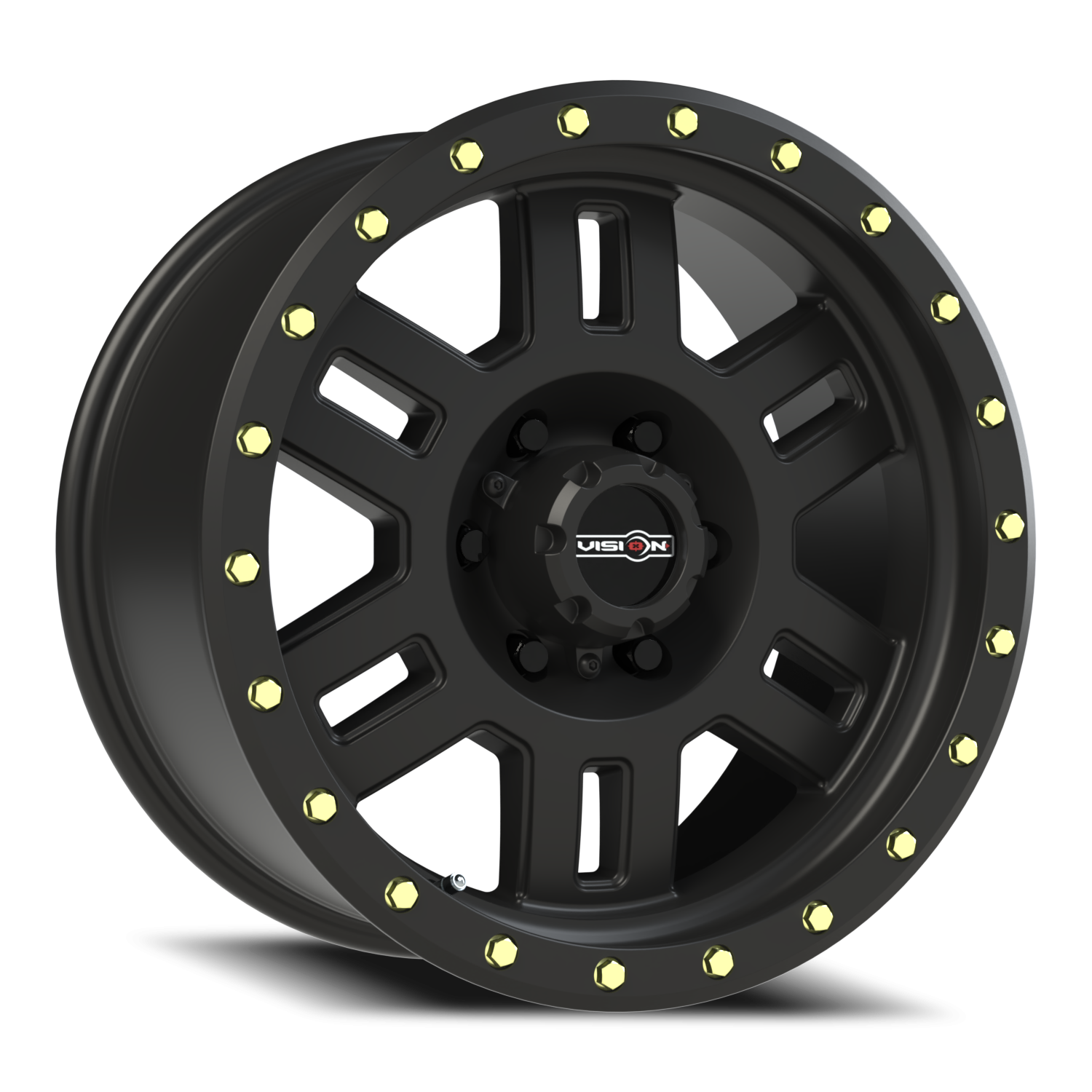 18x9 Vision 398 Manx Matte Black Wheel 6x5.5 Bolt Pattern 18mm Offset