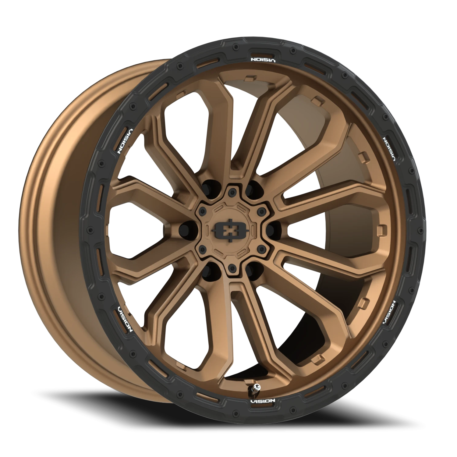 20x10 Vision 405 Korupt Satin Bronze Wheel 6x5.5 Bolt Pattern -25mm Offset