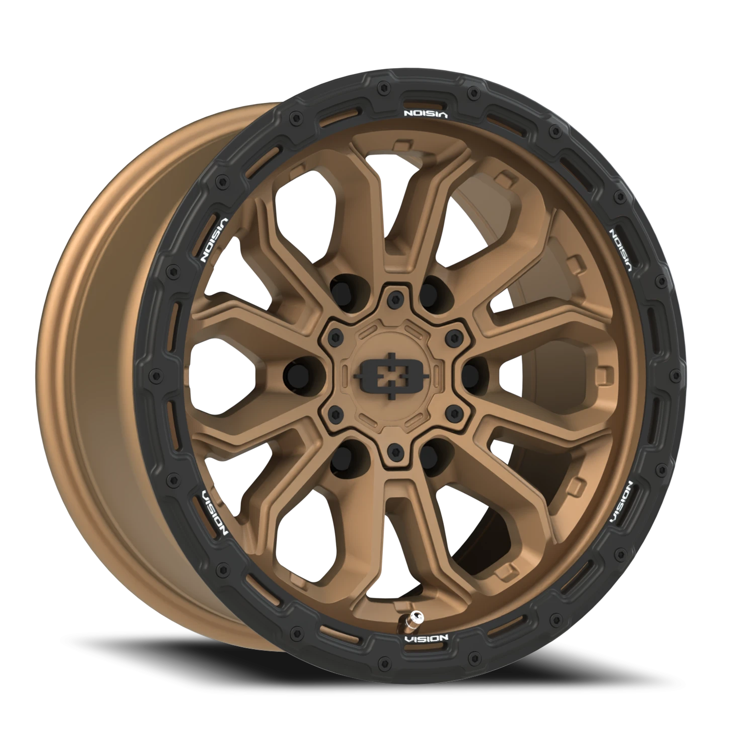 16x8 Vision 405 Korupt Satin Bronze Wheel 6x5.5 Bolt Pattern 0mm Offset