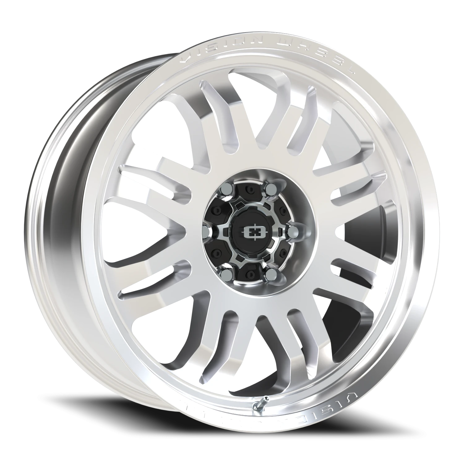 20x9.5 Vision 409 Inferno Milled Machine Face Wheel 6x5.5 Bolt Pattern -18mm Offset