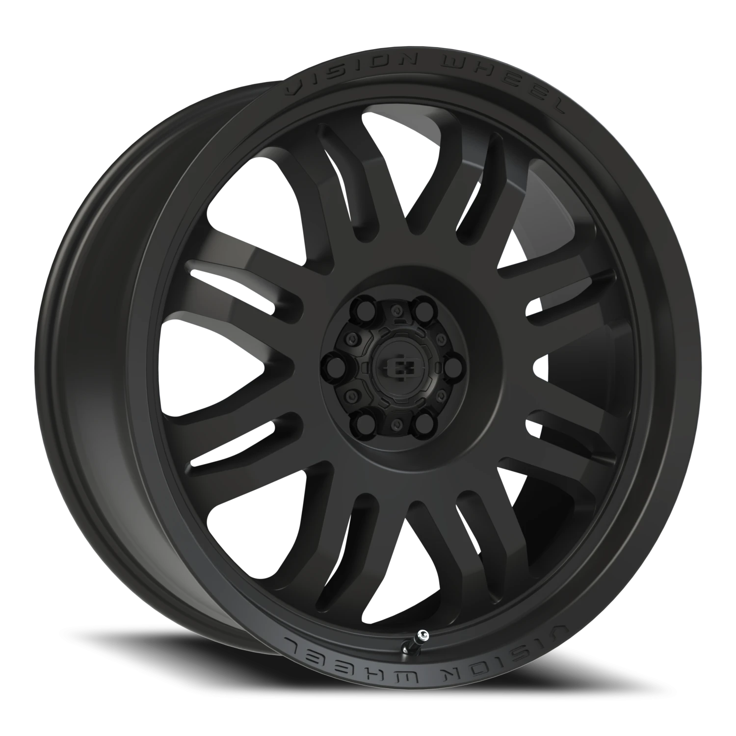 20x9.5 Vision 409 Inferno Satin Black Wheel 6x5.5 Bolt Pattern -18mm Offset