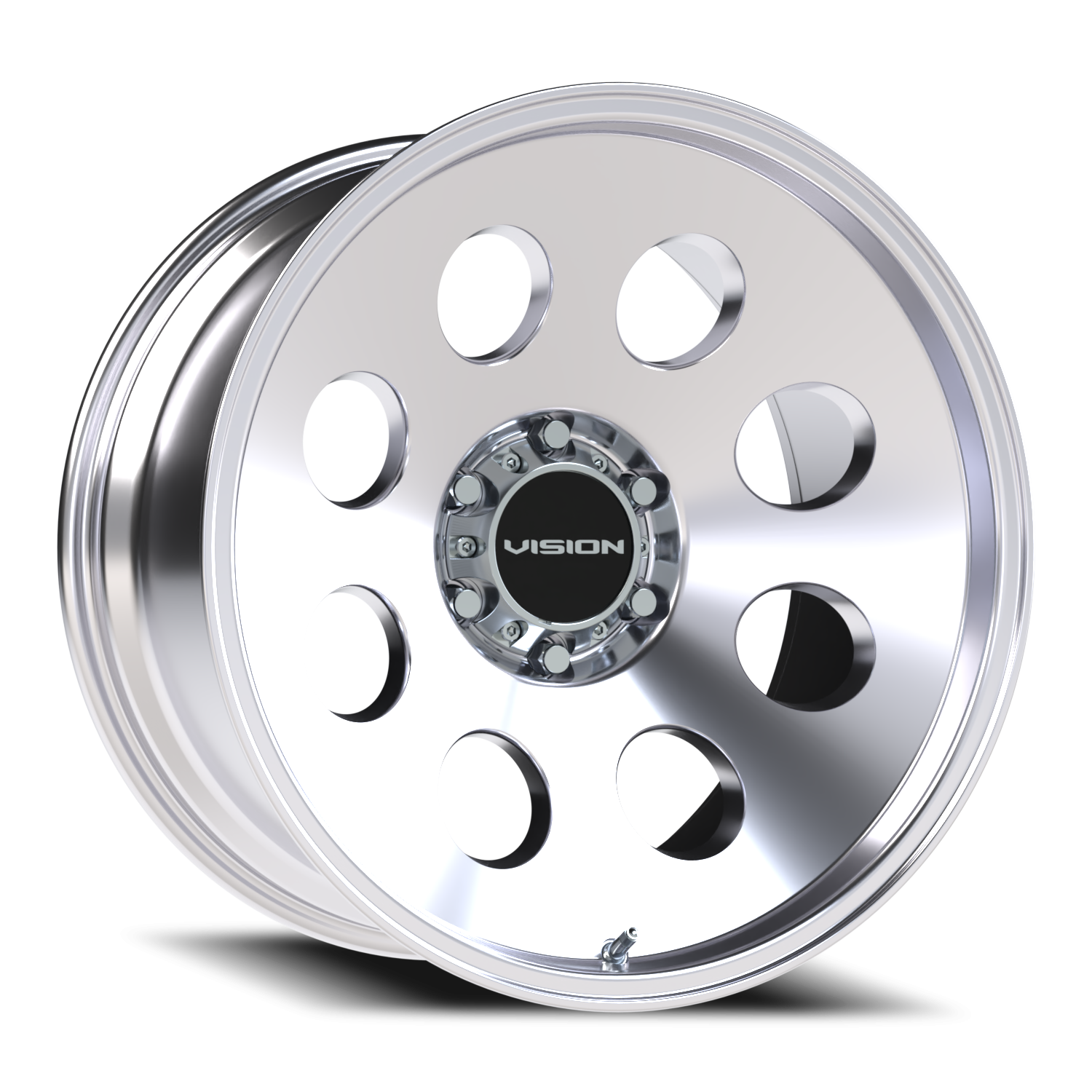 20x10 Vision 56 Midway Polished Wheel 6x5.5 Bolt Pattern -25mm Offset