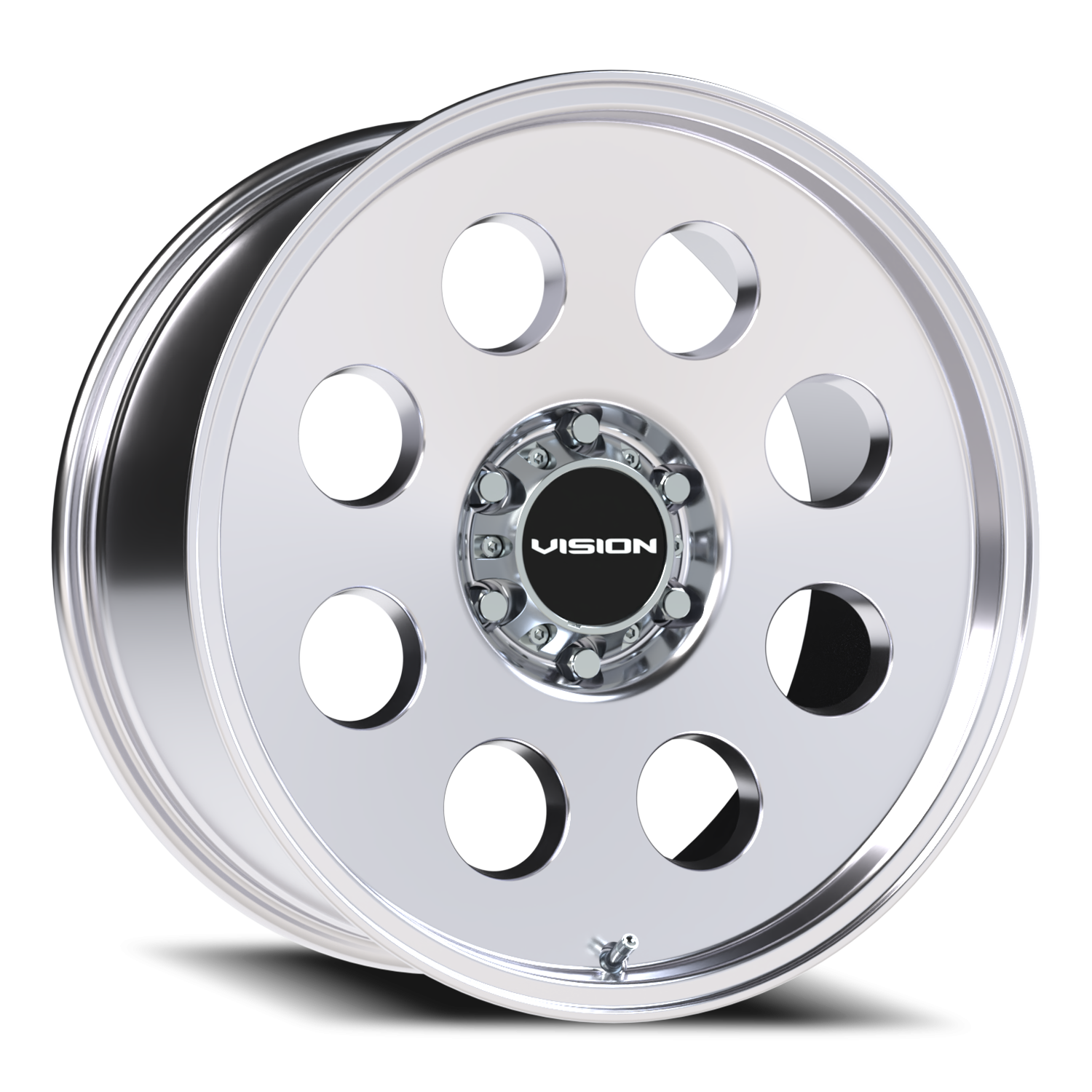 20x9 Vision 56 Midway Polished Wheel 6x5.5 Bolt Pattern 0mm Offset