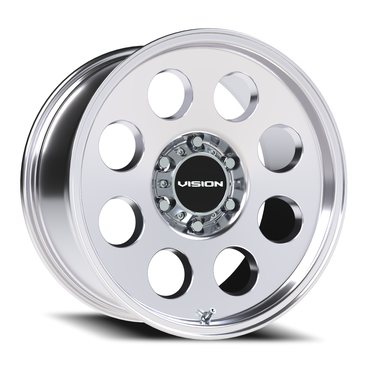 18x9 Vision 56 Midway Polished Wheel 6x5.5 Bolt Pattern -12mm Offset