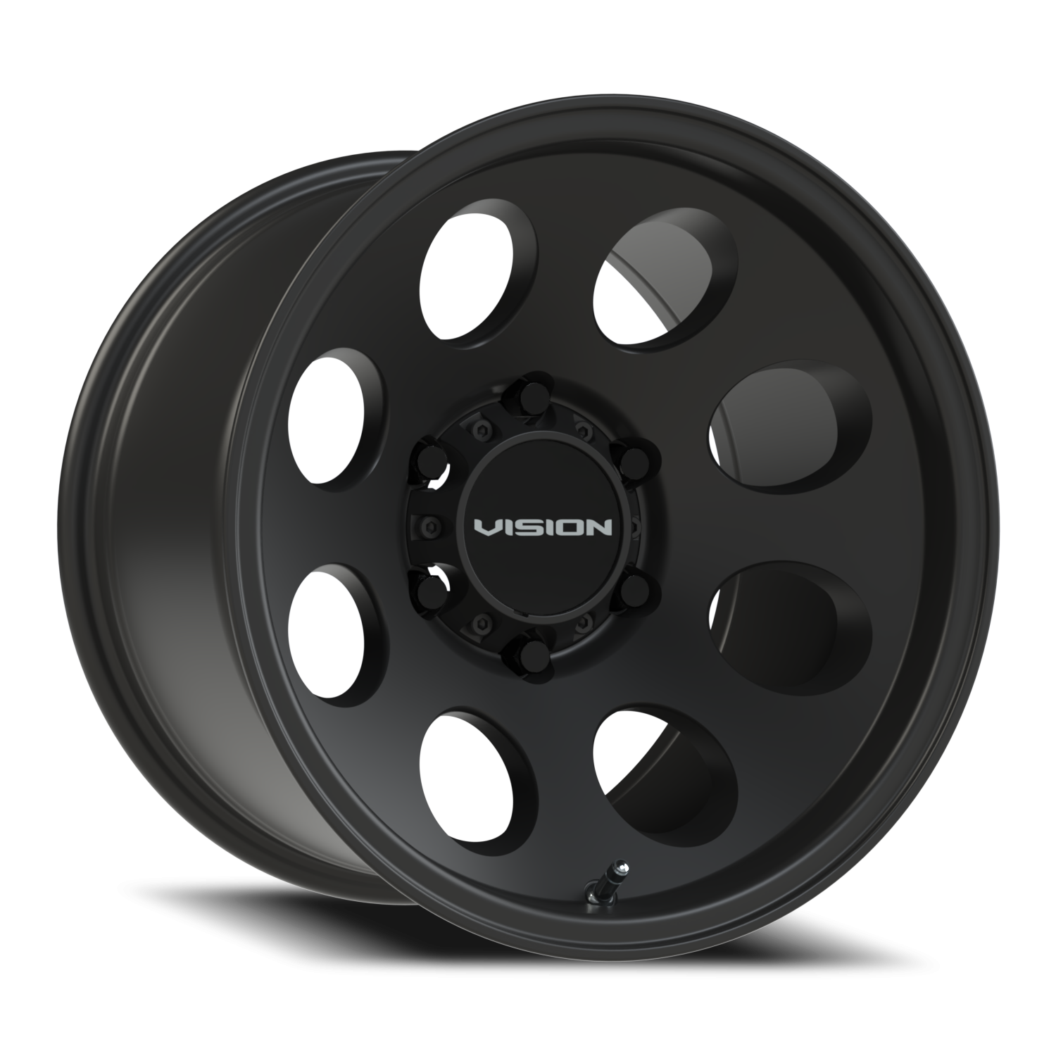 16x10 Vision 56 Midway Satin Black Wheel 6x5.5 Bolt Pattern -25mm Offset