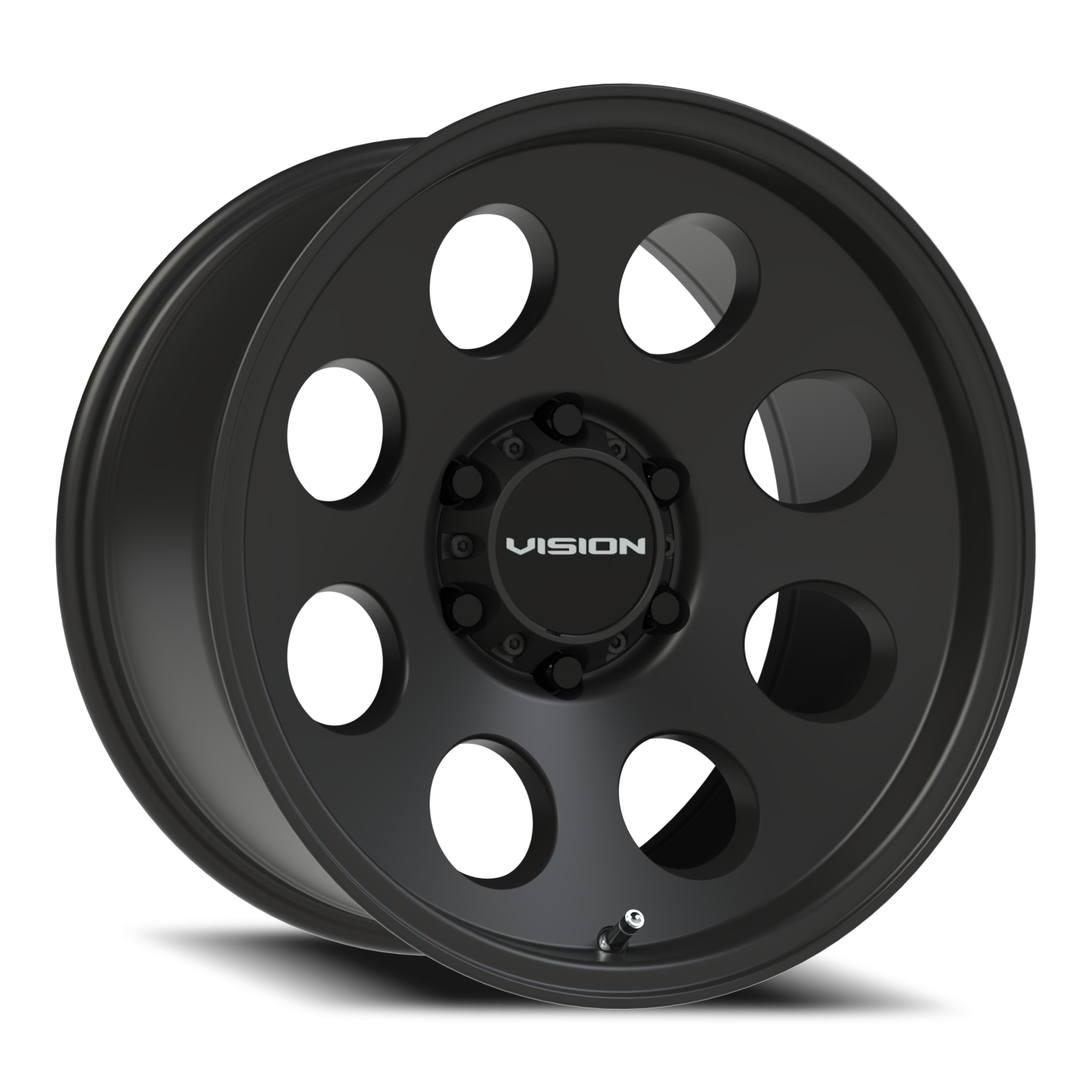 17x9 Vision 56 Midway Satin Black Wheel 6x5.5 Bolt Pattern -12mm Offset