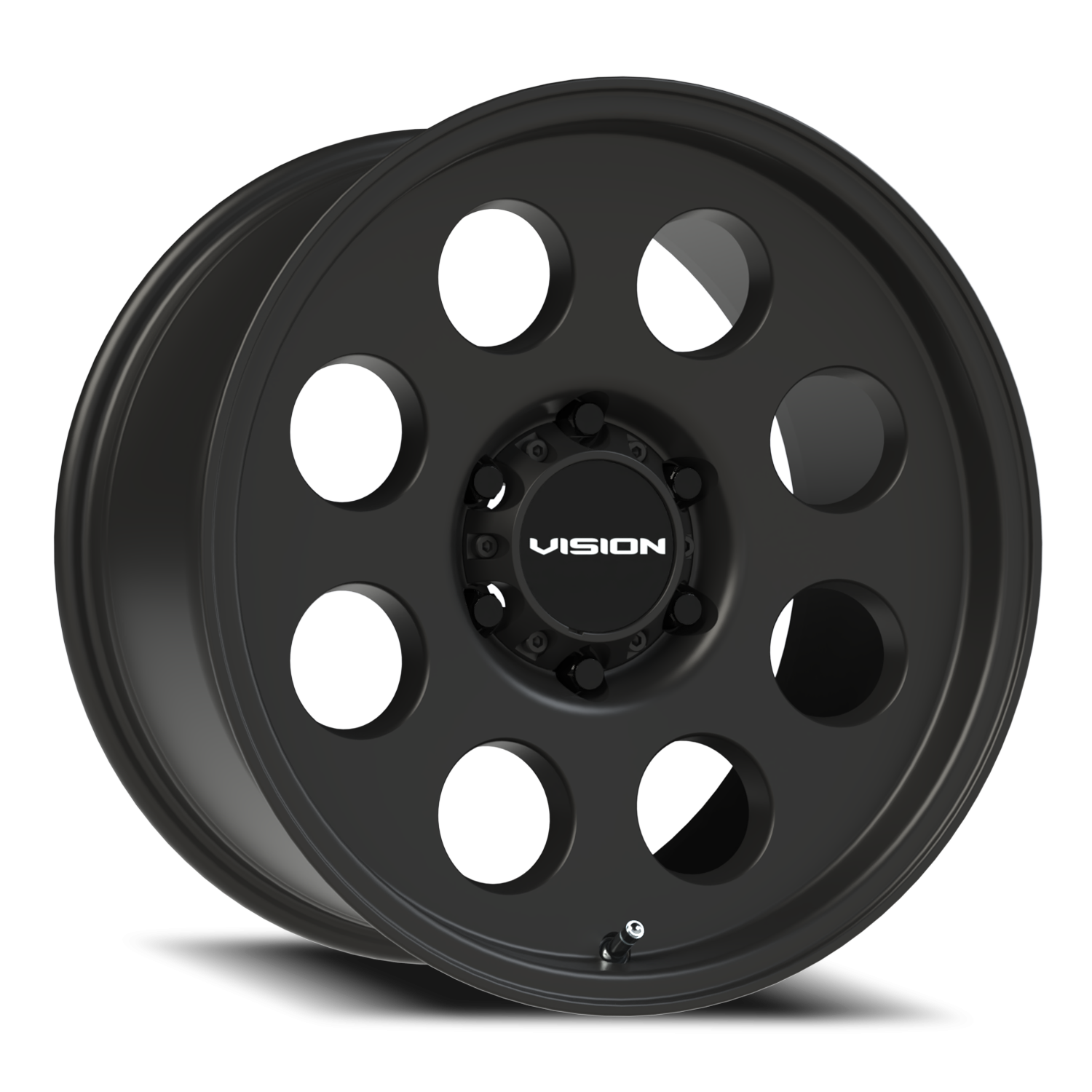 18x9 Vision 56 Midway Satin Black Wheel 6x5.5 Bolt Pattern -12mm Offset