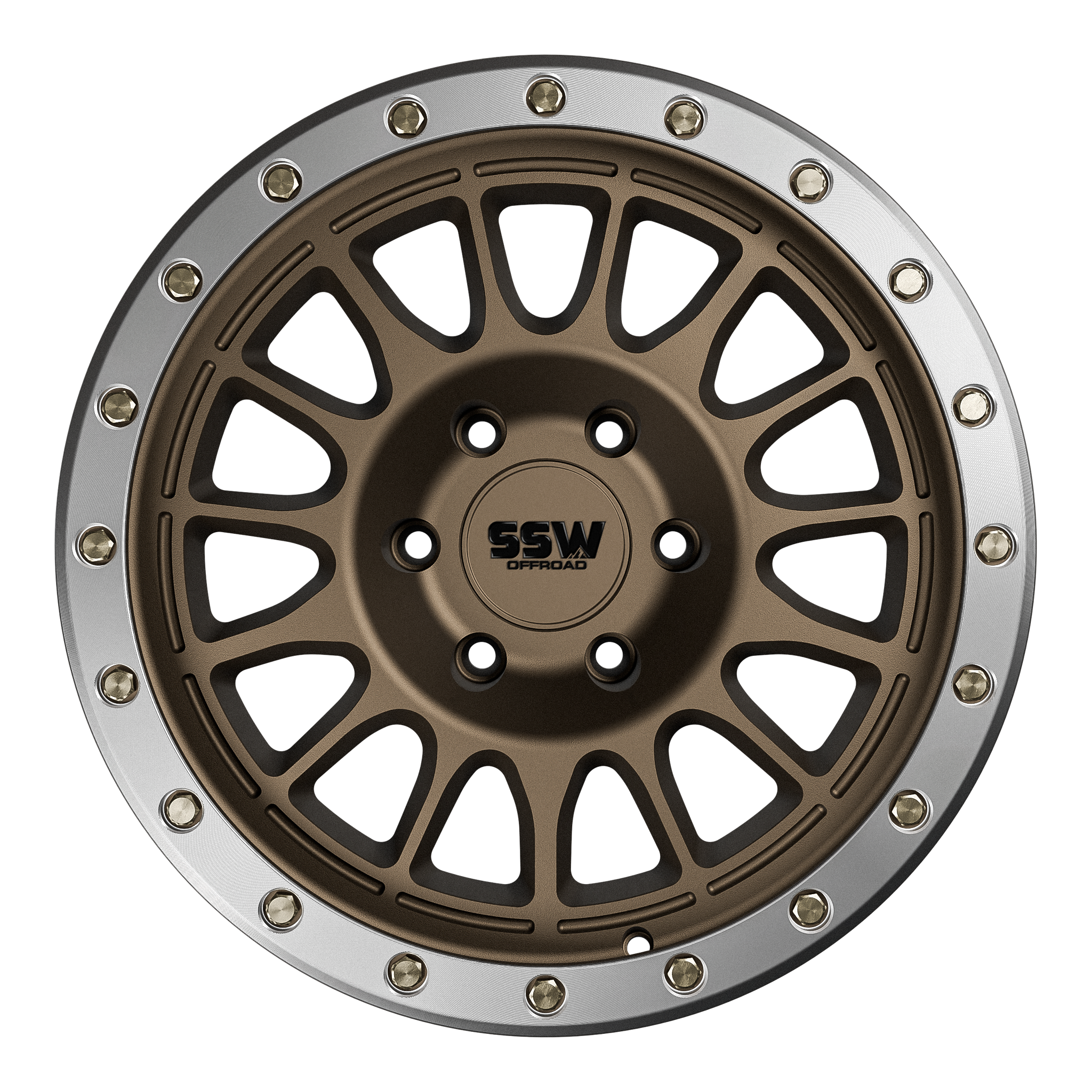 17x9 SSW Offroad Dakar Evo Matte Bronze Wheel 6x5.5 Bolt Pattern 25 mm Offset