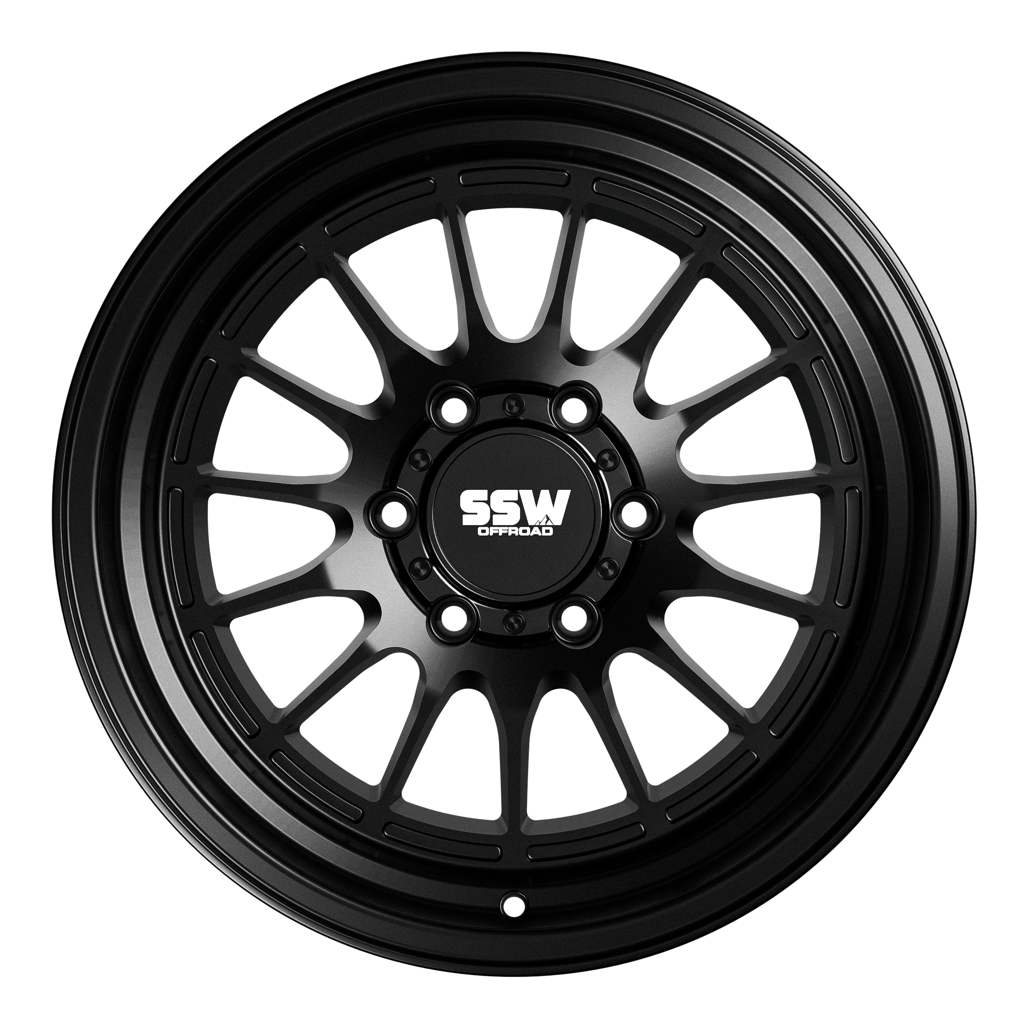 17x9 SSW Offroad Dakar Matte Black Wheel 6x5.5 Bolt Pattern 0 mm Offset