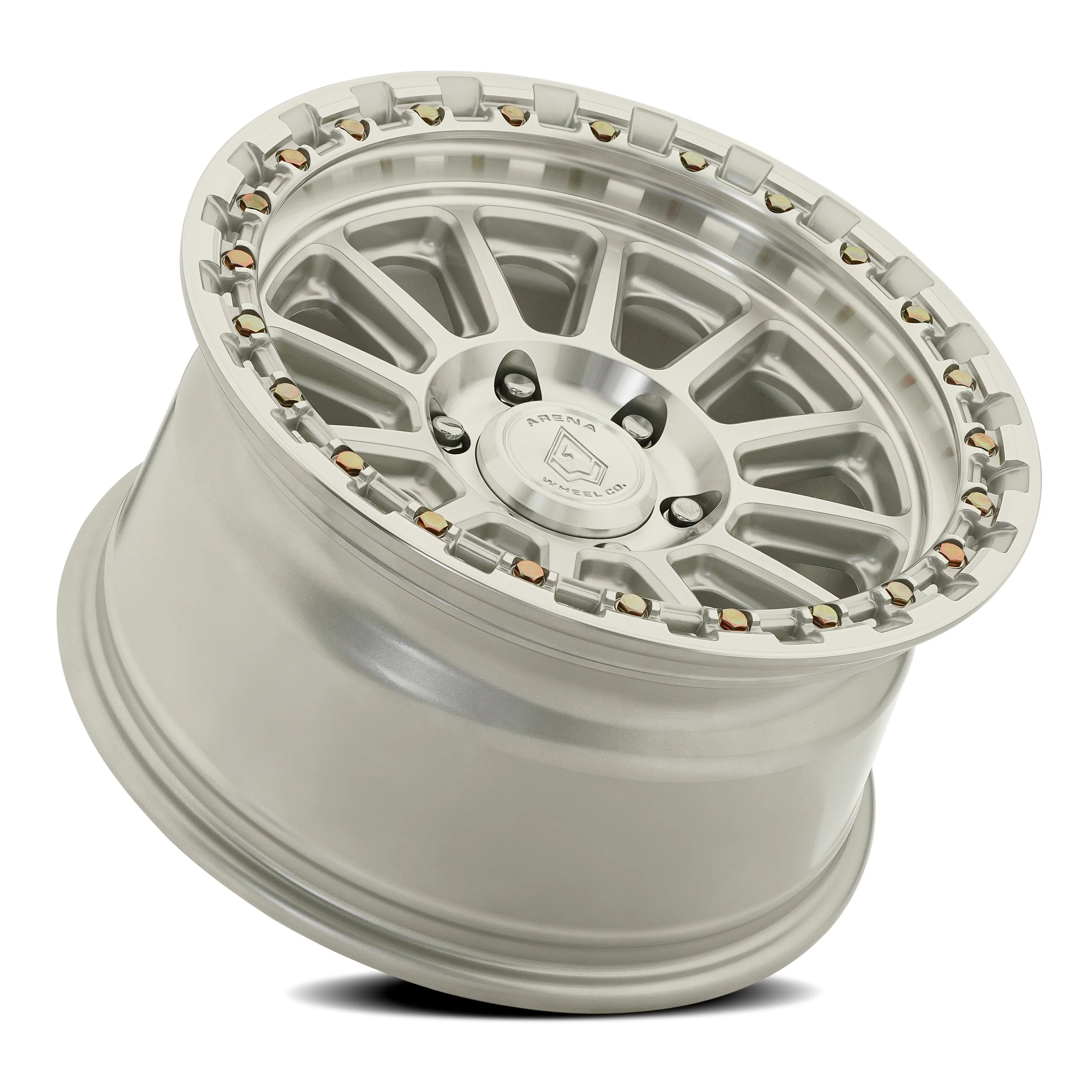 18x9 Arena A128 Enduro Silver Machined Wheel 6x5.5 Bolt Pattern 20mm Offset