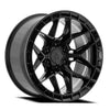 20x9 Arena A133 Rampage Glossy Black Wheel 6x5.5 Bolt Pattern 0mm Offset