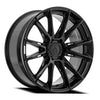 22x9.5 Arena A138 Lusso Glossy Black Wheel 6x5.5 Bolt Pattern 3mm Offset