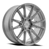 24x10 Arena A138 Lusso Gloss Silver Brushed Wheel 6x5.5 Bolt Pattern 3mm Offset