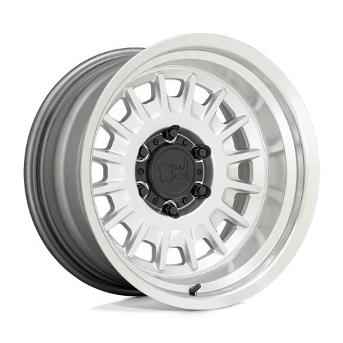17x8 black rhino hard alloys als aliso gloss silver w mirror cut wheel 6x5.5 bolt pattern 0mm offset