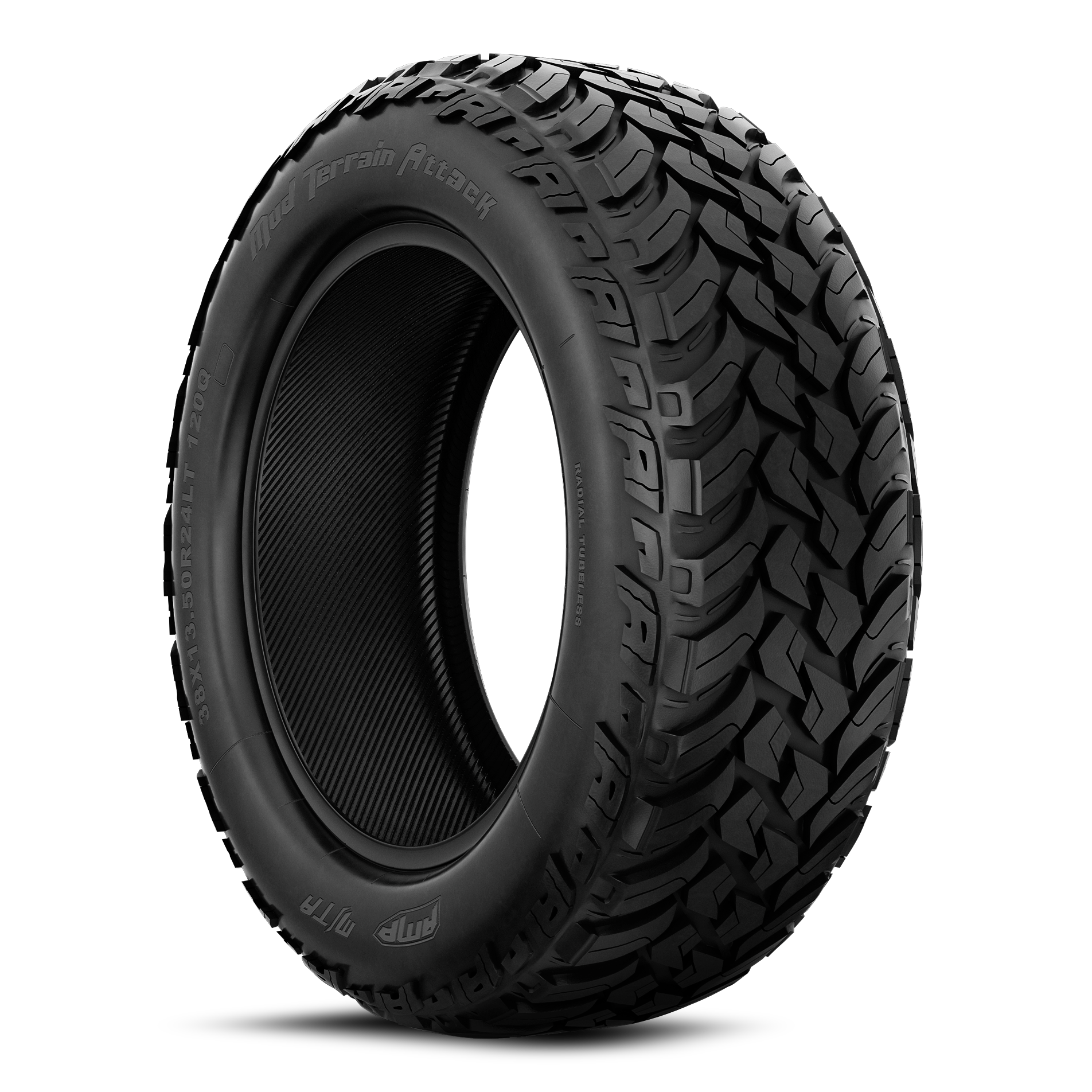 38x15.50R24LT Amp Tires Terrain Attack M/T Tire E Rated 10 Ply