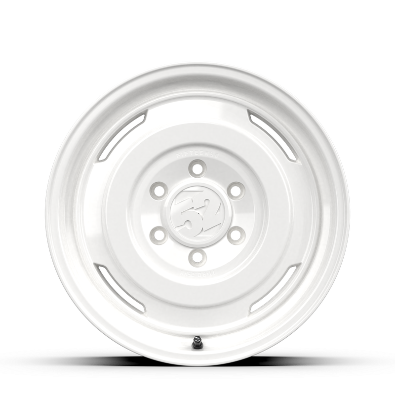 17x8.5 Fifteen 52 Analog HD Gloss White Wheel 6x5.5 Bolt Pattern 0mm Offset