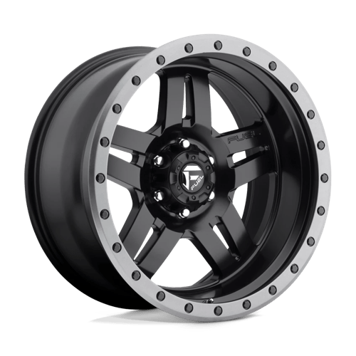 20x10 fuel off-road d557 anza matte black gun metal ring wheel 6x5.5 bolt pattern 18mm offset