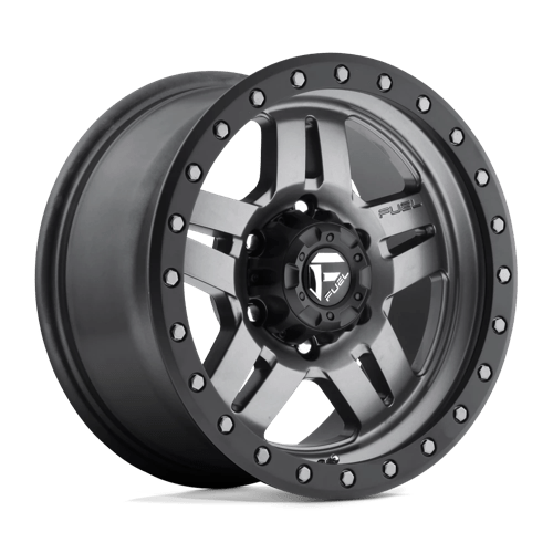 16x8 fuel off-road d558 anza matte gunmetal black bead ring wheel 6x5.5 bolt pattern 1mm offset