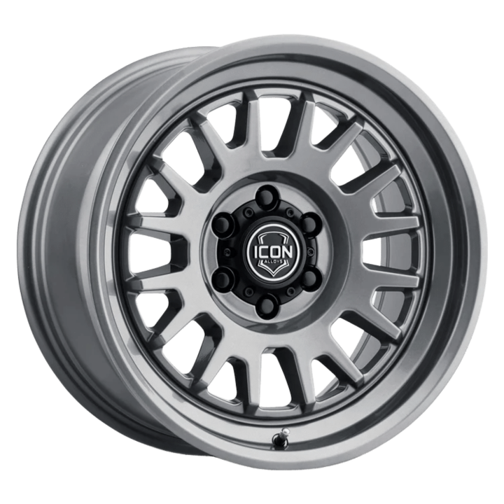 17x8.5 Icon Alloys Anza Gun Metal Wheel 6x5.5 Bolt Pattern 0mm Offset