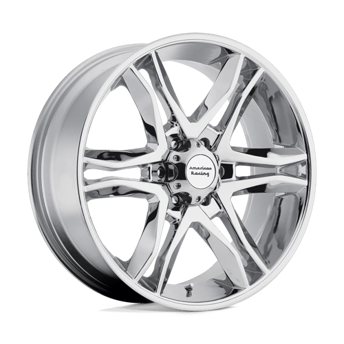 17x8 american racing ar893 mainline chrome wheel 6x5.5 bolt pattern 25mm offset