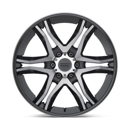 18x8 5 american racing ar893 mainline gloss black machined wheel 6x5.5 bolt pattern 30mm offset