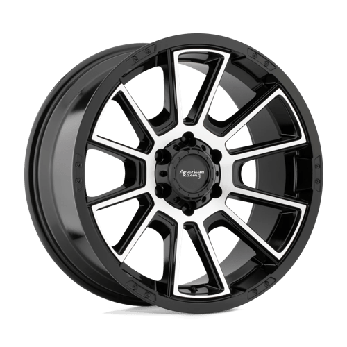 20x9 american racing ar933 intake gloss black machined wheel 6x5.5 bolt pattern 18mm offset