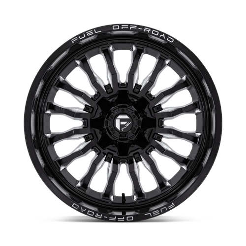 22x10 fuel off-road d795 arc gloss black milled wheel 6x5.5 bolt pattern 18mm offset