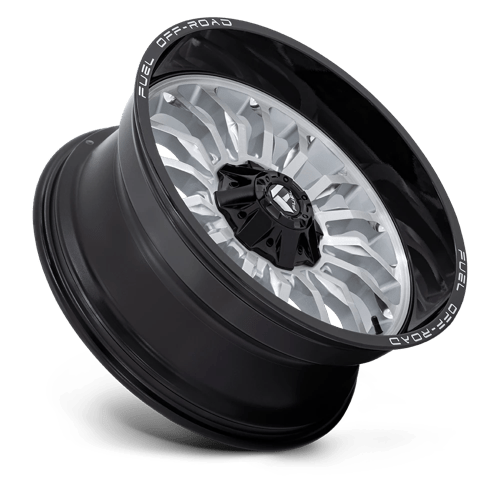 22x10 fuel off-road d798 arc silver brush face w blk lip wheel 6x5.5 bolt pattern 18mm offset