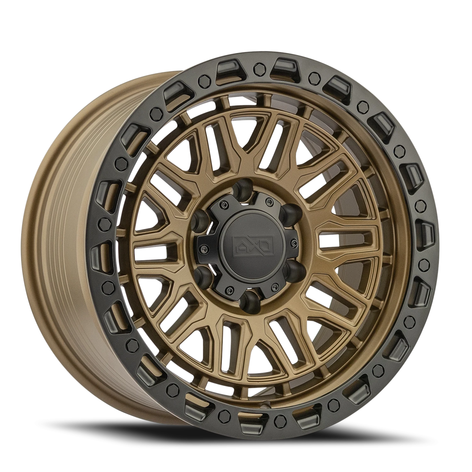 20x9 AXD Off-Road AS6 Satin Bronze W/Blk Lip Wheel 6x5.5 Bolt Pattern 0mm Offset